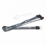 Eco-vriendelijke promotionele aangepaste duurzame lanyard voor belangrijke metalen clip