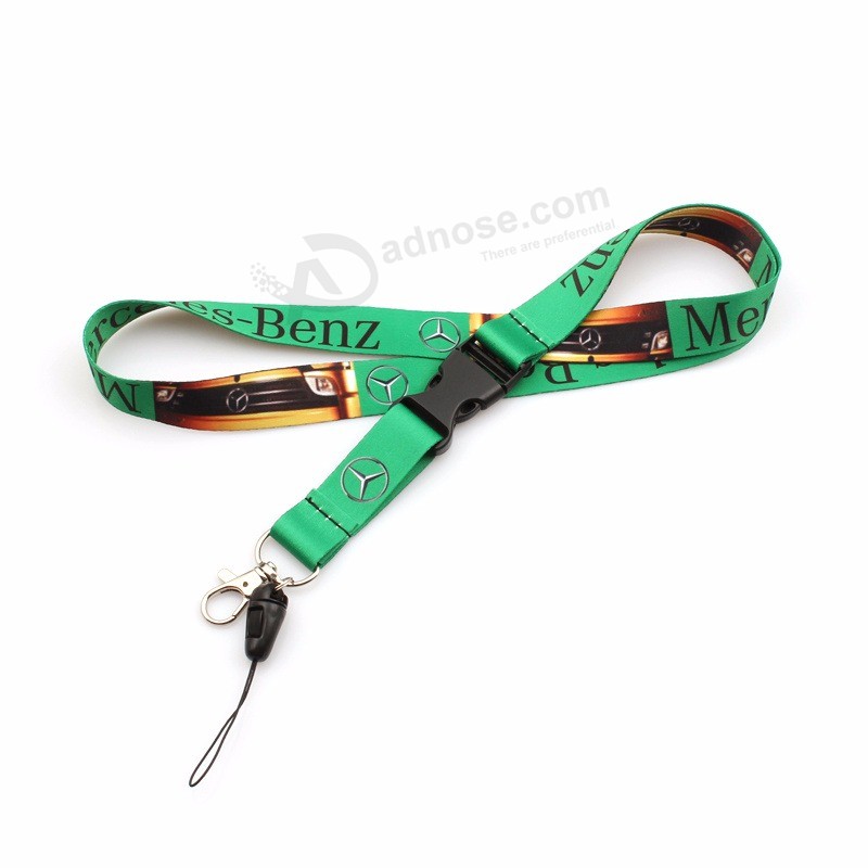 Aangepaste sublimatie van hoge kwaliteit Polyester lanyards afdrukken met uw logo