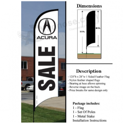 promotional acura advertising flag printed acura feather banner