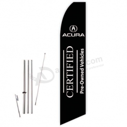 Double Sided Acura Advertising Feather Sign Acura Banner Flag