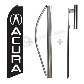 High Quality Acura Swooper Feather Flag, Flagpole, & Ground Spike Kit