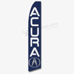 bandera de pluma de swooper de manga completa sin viento acura