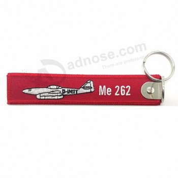 keepsake environmental protection textile Key Fob cheap price metal keychain