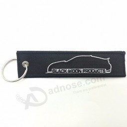 Superior Quality Key Rings Embroidered Air Name Brand Custom Embroidery Woven Keychain