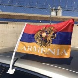diseño de color personalizado barato al aire libre Soporte de bandera de coche