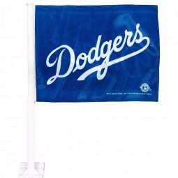 Custom printing Los Angeles dodgers car flag