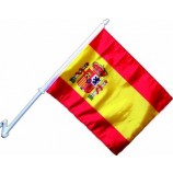 benutzerdefinierte Werbung im Freien Fenster Spanien Autofahne