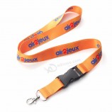 colorful polyester custom printed logo lanyard