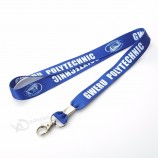 Sublimation Printing Polyester Neck Oval Clip Hockey Lace Lanyard