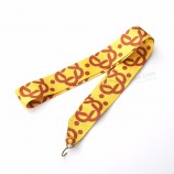 badge lanyard with metal oval Egg hook And plastic J hook