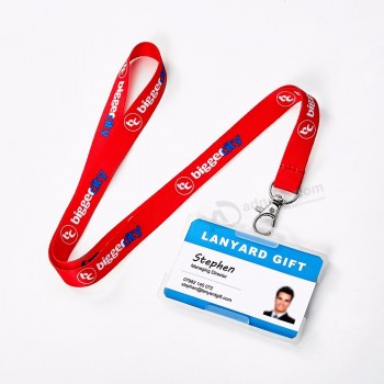 Id badge holder brand type C lanyard with logo custom