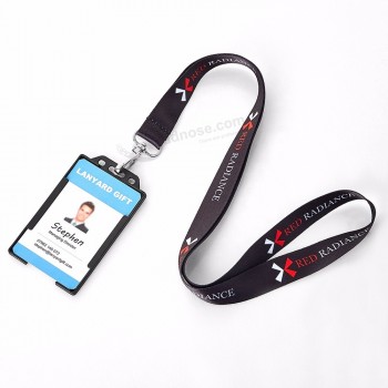 Polyester Lanyard Blanks With Message Tag card holder with string