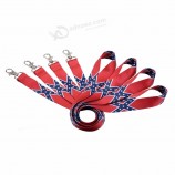 sublimatie bedrukking polyester polyester identiteitskaart lanyard met metalen haak