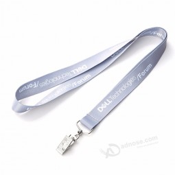 alligator clips polyester sublimation printing ID card lanyards with custom logo