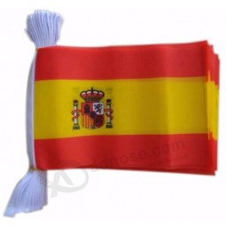 futebol esportes 75D poliéster espanha bunting bandeira