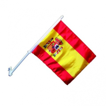 custom Spanish car flag for car window Spain car flag