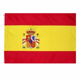전문 국가 폴리 에스테르 빨간색 노란색 스페인어 플래그