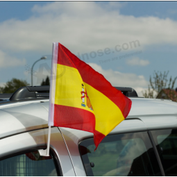 Knitted Polyester Spain National Car Window Flag