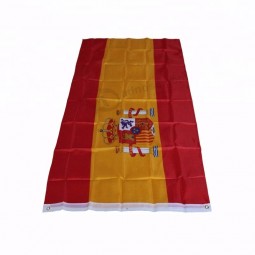 Qualitätsflagge spaniens spanien-Polyester-Landesflagge im Freien