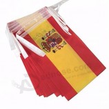 custom 14*21cm spain string flag, spain bunting flag