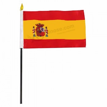 Business use low price promotion poly Spain hand flags