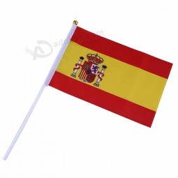 fábrica promocional Espanha mão bandeira de ondulação À venda