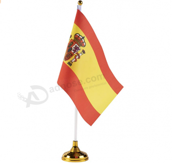 Fabrik-Versorgungsmaterial-Büro dekorative Spanien-Nationtabellenflagge