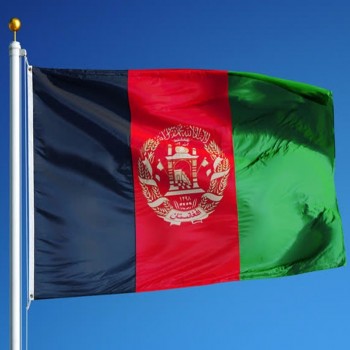 цифровая печать полиэстер национальный флаг афганистана
