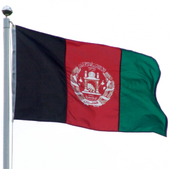 оптом пользовательские афганистан национальный флаг полиэстер баннер