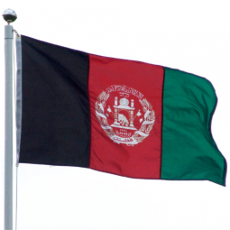 kundenspezifische afghanistan nationale Polyester-Flaggengroßhandelsfahne