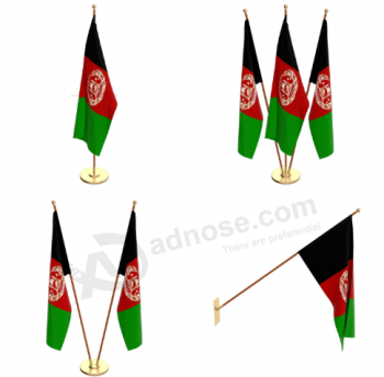Venta caliente mesa de poliéster bandera superior de afgano