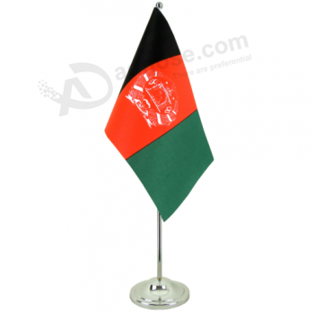 soporte de escritorio de acero inoxidable bandera de reunión de Afganistán tabla de Afganistán Bandera de mesa