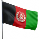 China Lieferant Großhandel Polyester Flagge von Afghanistan