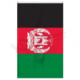 Stampa in tessuto poliestere 3ft * 5ft battenti bandiera nazionale afghana