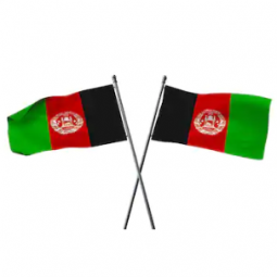 decoratieve polyester natie Afghanistan land vlag met stok