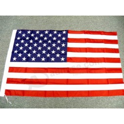 Candiway USA vlaggen Amerikaanse US levendige kleuren en UV-vervagende canvas header dubbel gestikte USA banner vlaggen