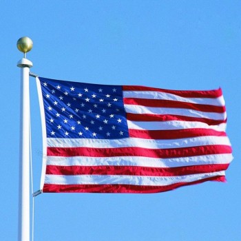 Neue 150 * 90cm amerikanische Amerika Flagge doppelseitig bedruckte USA Flagge Home Office Garten Dekor Flaggen Drop Shipping zum Verkauf
