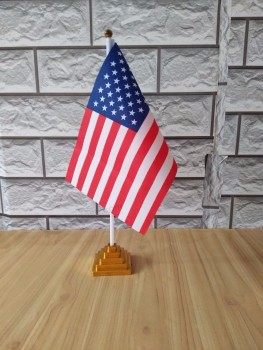 USA Vereinigte Staaten Amerika USA 14 * 21cm Tabellenschreibtisch-Flaggenfahne geben Verschiffen frei NO.a0003