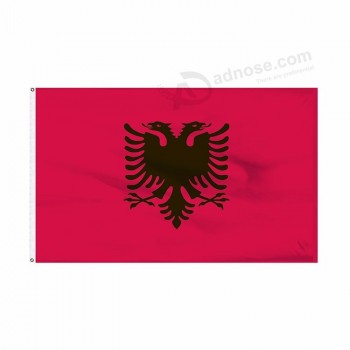 bandeira de alta qualidade por atacado de 3x5 Albânia, bandeira de Albânia feita sob encomenda