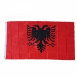 Wholesale custom polyester 3x5 albanian flag with high quality