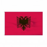 Großhandel benutzerdefinierte hochwertige albanische Flaggen Nationalflaggen