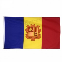 venta al por mayor personalizada 3x5ft bandera natinoal andorra