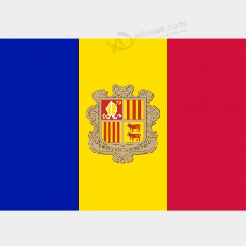 kundenspezifische Qualitätsporzellanfabrik-Andorra-Großhandelsflagge