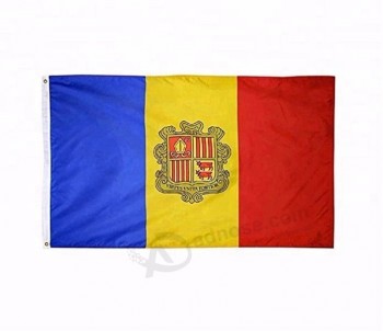 groothandel custom 100% polyester andorra nationale land vlag