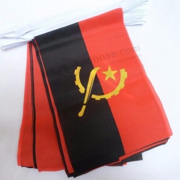 High quality polyester national Angola bunting flag