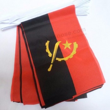bandera nacional del empavesado de la angola del poliéster de alta calidad
