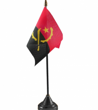 폴리 에스테 소형 사무실 앙골라 탁상용 깃발