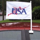 праздничный декоративный автомобиль с национальными флагами с держателем