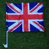 оптом британский автомобильный флаг с пластиковой палкой