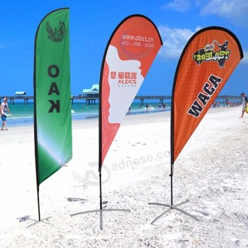 water-repellent tear drop flag banner amusement park